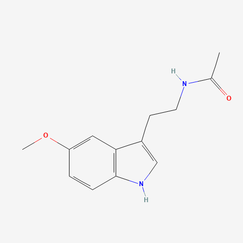 Figure 1. The structure of melatonin (image adapted from PubChem)